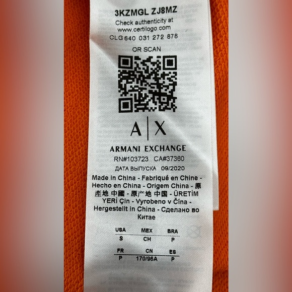 Armani Exchange HOODED SWEATSHIRT - Picture 12 of 13